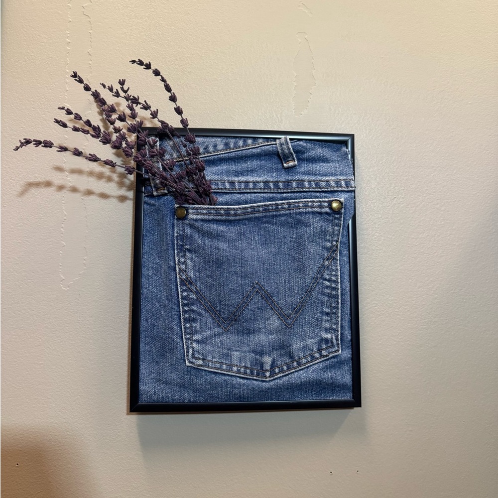 vintage jean wall decor - Picture 6 of 9